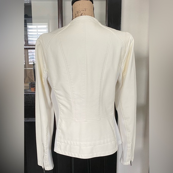 NWOT. Express Faux Leather Moto
Jacket, Sz L - Picture 4 of 10